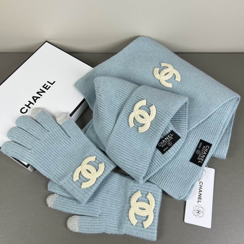 Chanel Scarf Hat Gloves  (325)