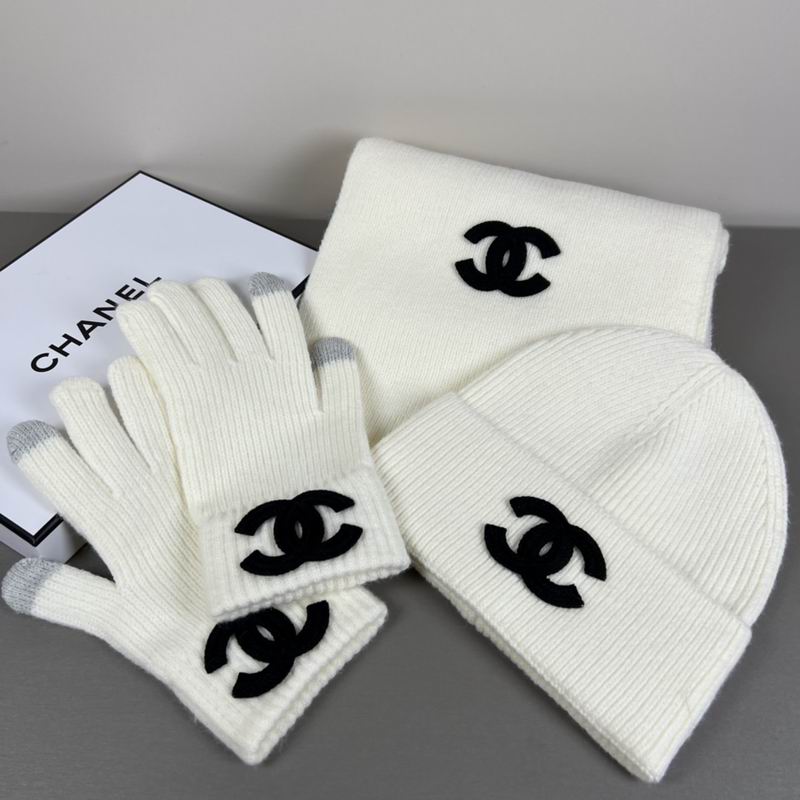 Chanel Scarf Hat Gloves  (327)