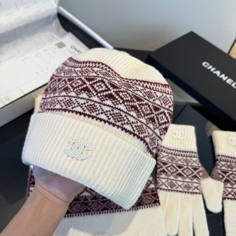 Chanel Scarf Hat Gloves dx (13)
