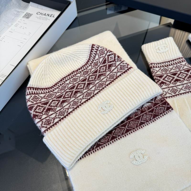Chanel Scarf Hat Gloves dx (14)