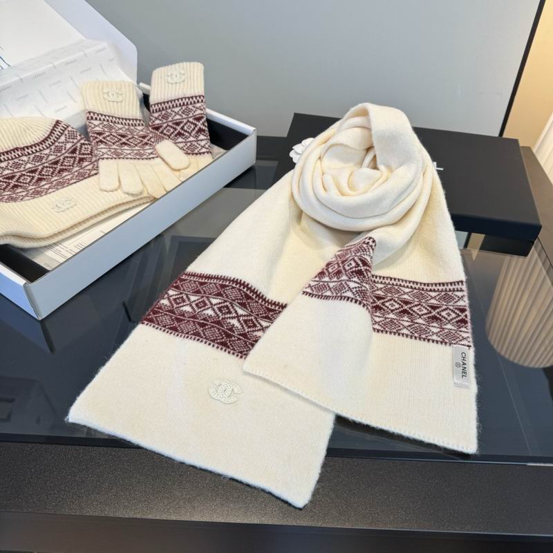 Chanel Scarf Hat Gloves dx (18)