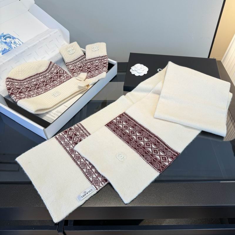 Chanel Scarf Hat Gloves dx (20)