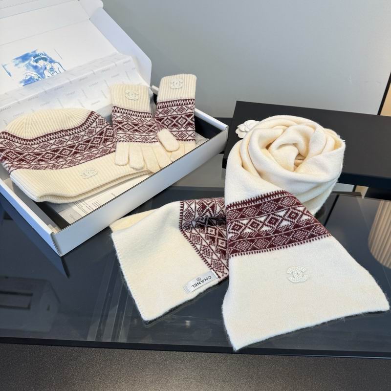 Chanel Scarf Hat Gloves dx (21)