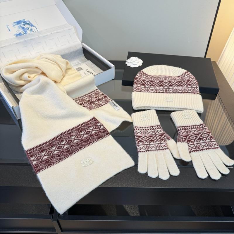 Chanel Scarf Hat Gloves dx (22)