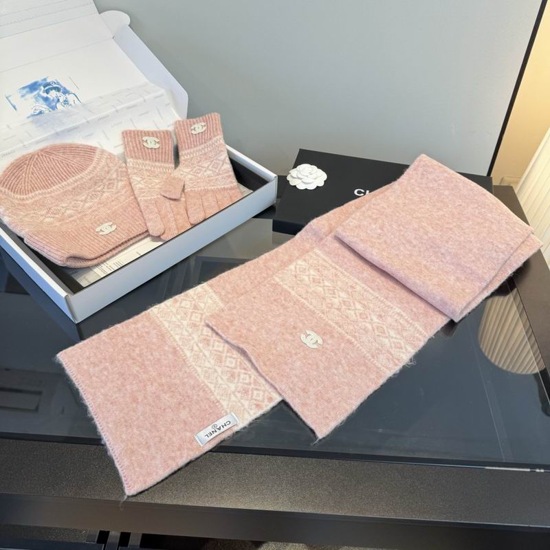 Chanel Scarf Hat Gloves dx (29)