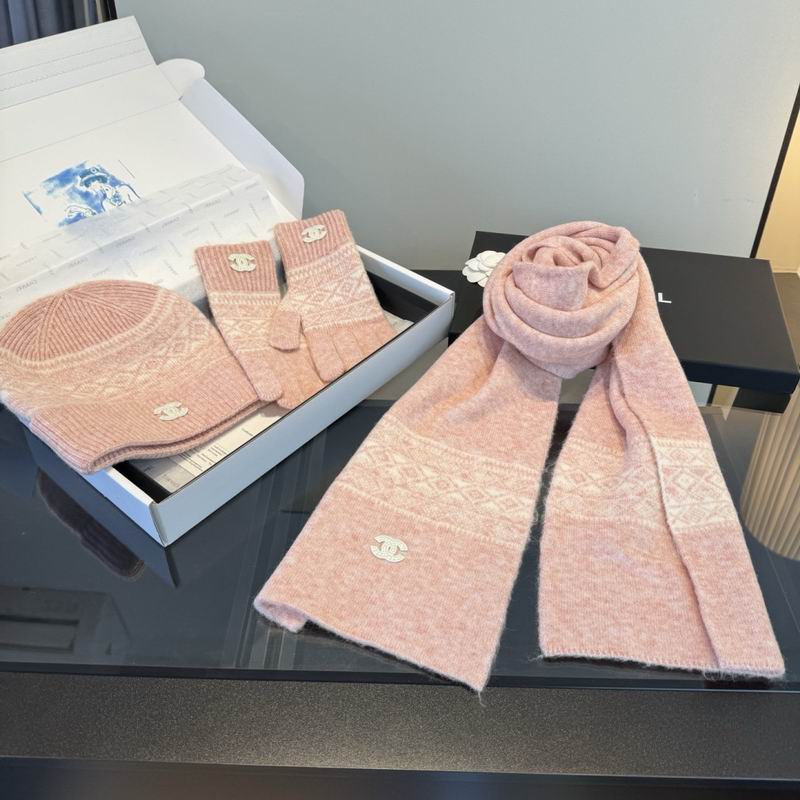 Chanel Scarf Hat Gloves dx (31)