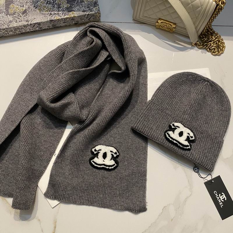 Chanel Scarf Hat dx (163)