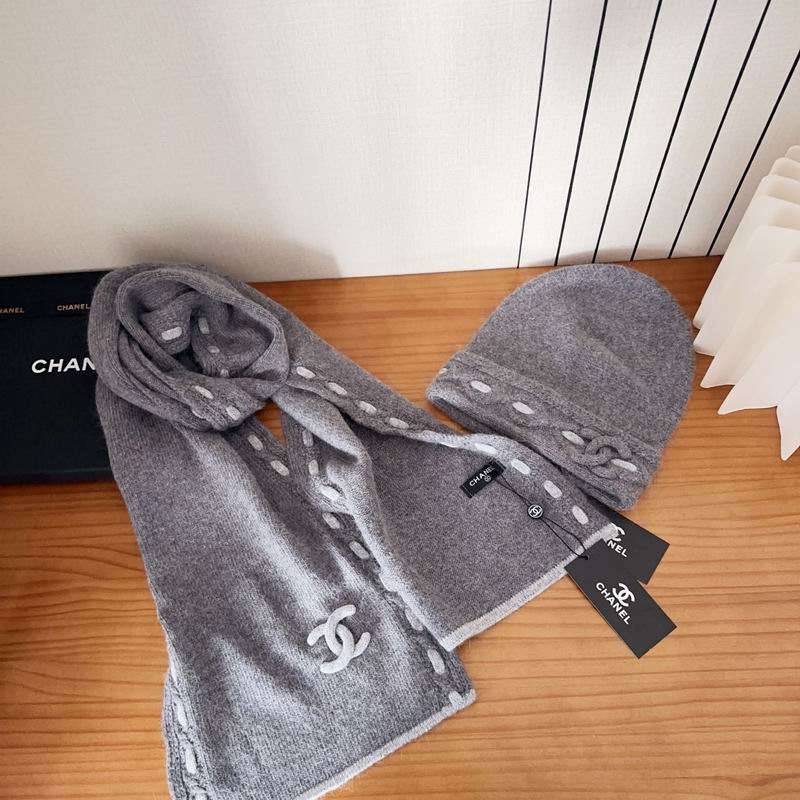 Chanel Scarf Hat dx (251)