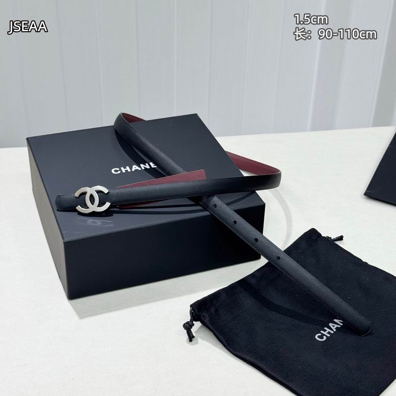 Chanel belt 15mmX90-110cm 8L (30)
