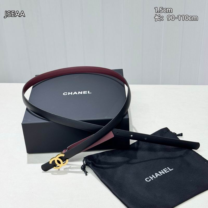 Chanel belt 15mmX90-110cm 8L (36)