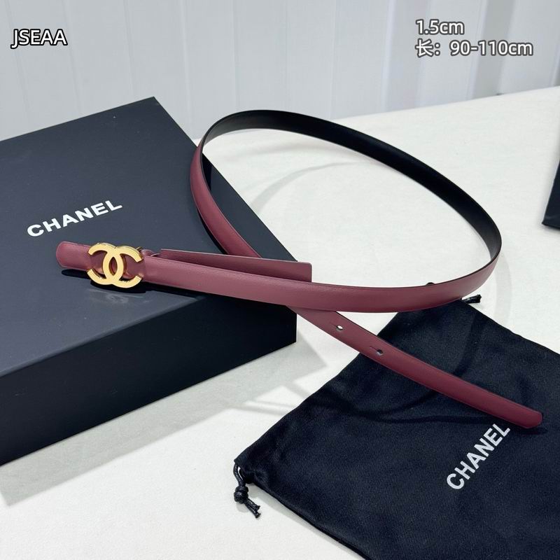Chanel belt 15mmX90-110cm 8L (38)