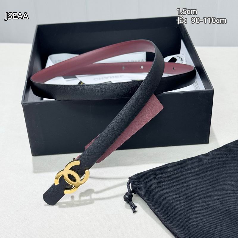 Chanel belt 15mmX90-110cm 8L (41)