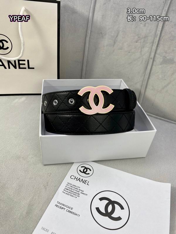 Chanel belt 30mmX90-115cm 8L (22)