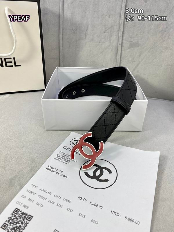 Chanel belt 30mmX90-115cm 8L (25)