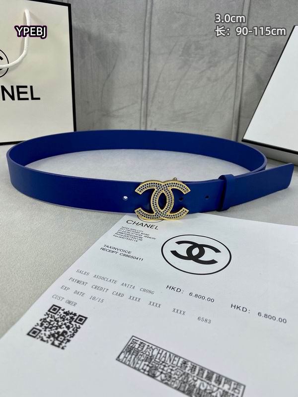Chanel belt 30mmX90-115cm 8L (26)
