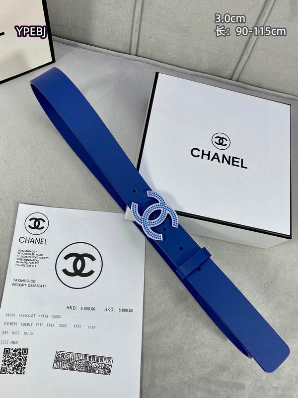 Chanel belt 30mmX90-115cm 8L (30)