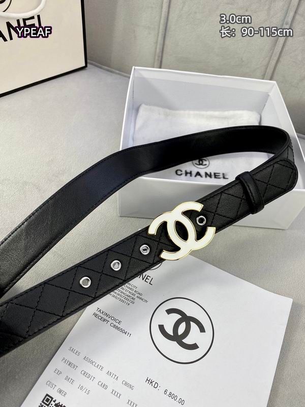 Chanel belt 30mmX90-115cm 8L (34)