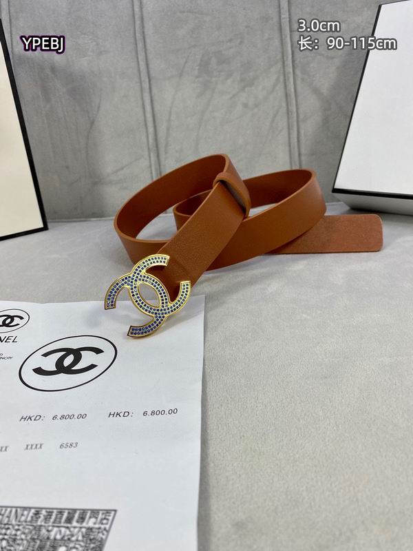 Chanel belt 30mmX90-115cm 8L (39)