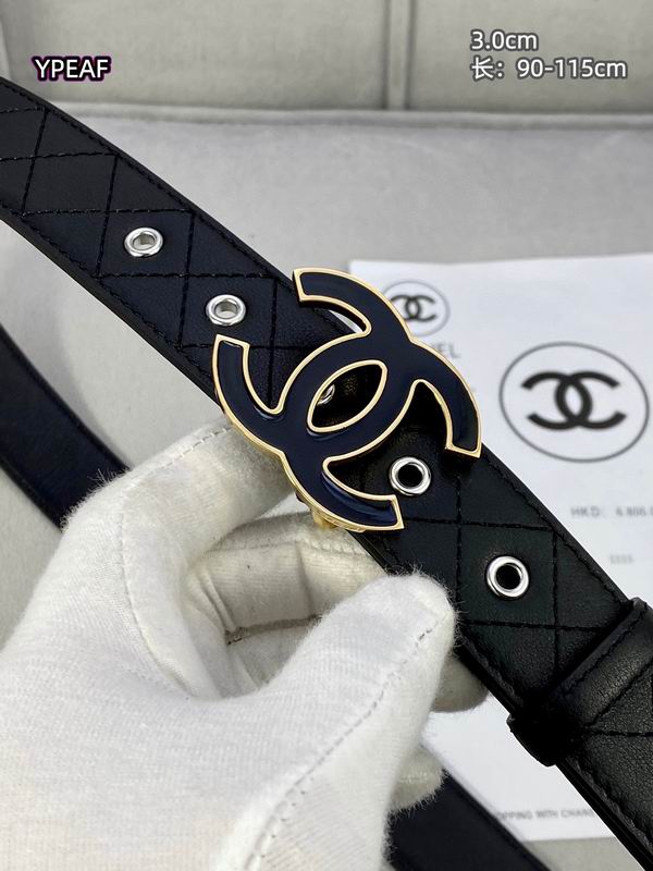 Chanel belt 30mmX90-115cm 8L (9)