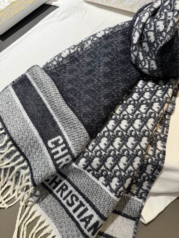 Dior Scarf 100%山羊绒 E30 (8)