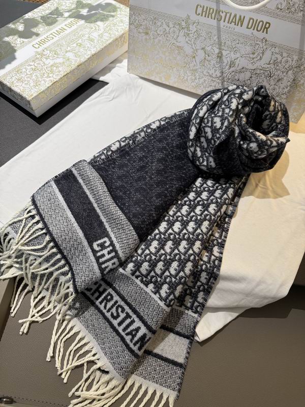 Dior Scarf 100%山羊绒 E30 (9)
