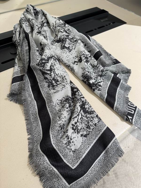 Dior Scarf 140X140cm 57%羊毛43%真丝 E07 (19)