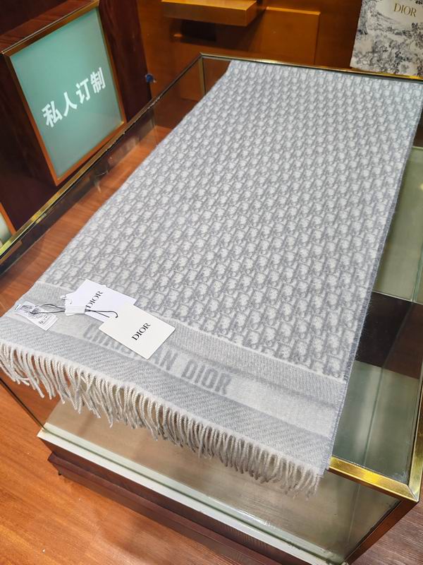 Dior Scarf 45X200cm 100%羊绒 E94 (10)