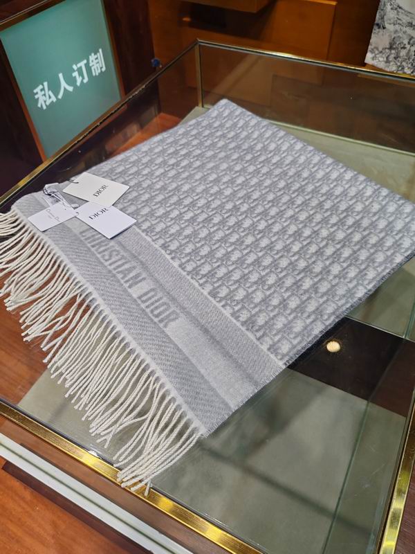 Dior Scarf 45X200cm 100%羊绒 E94 (13)