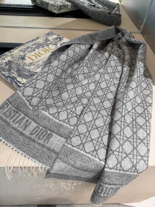 Dior Scarf 50X200cm 100%羊绒 E60 (10)
