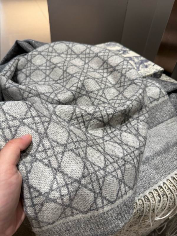 Dior Scarf 50X200cm 100%羊绒 E60 (11)