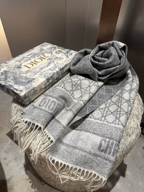 Dior Scarf 50X200cm 100%羊绒 E60 (12)