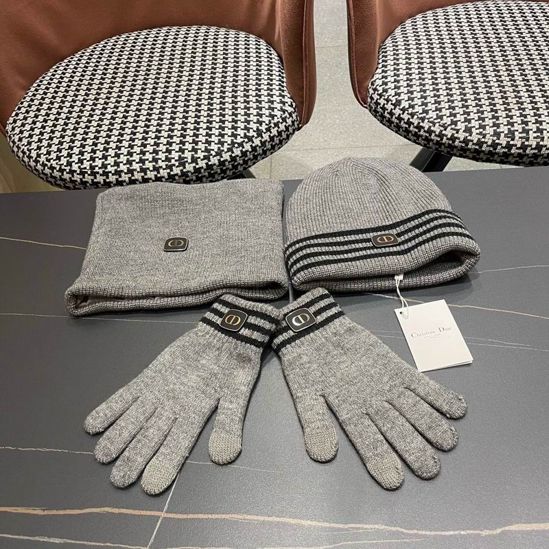 Dior Scarf Hat Gloves  (347)