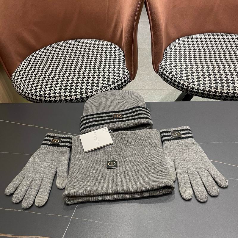 Dior Scarf Hat Gloves  (349)