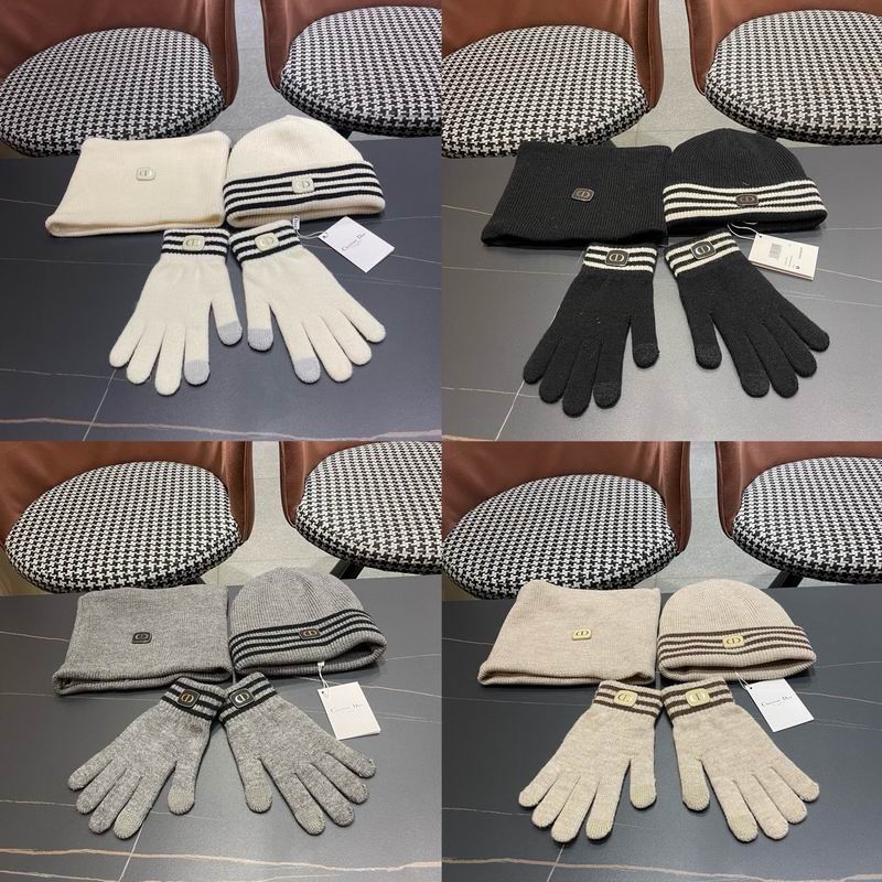 Dior Scarf Hat Gloves  (351)