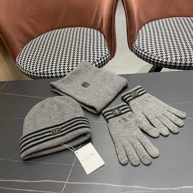 Dior Scarf Hat Gloves  (352)