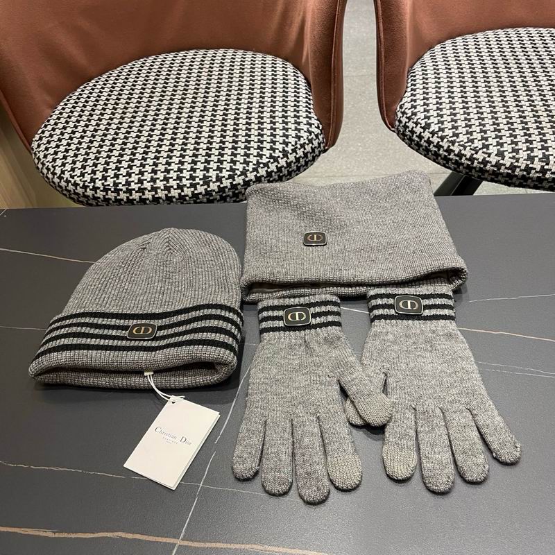 Dior Scarf Hat Gloves  (354)