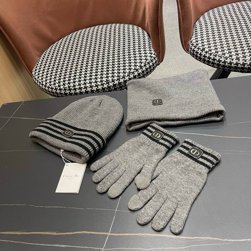 Dior Scarf Hat Gloves  (355)