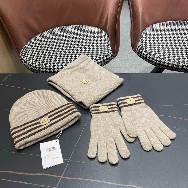 Dior Scarf Hat Gloves  (360)