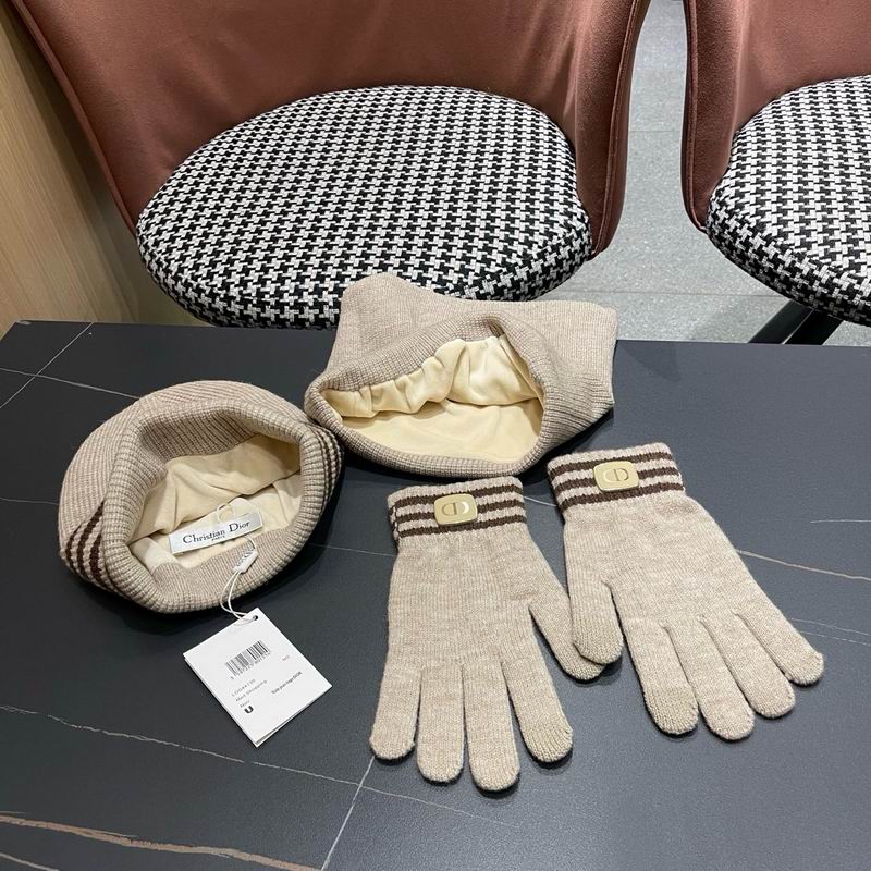 Dior Scarf Hat Gloves  (361)
