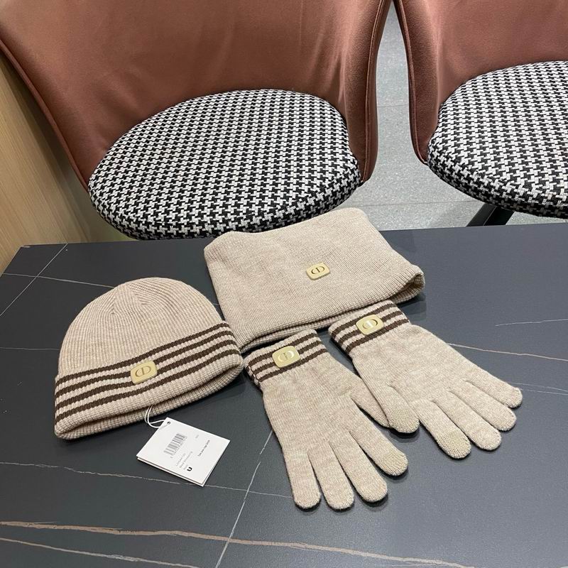 Dior Scarf Hat Gloves  (362)