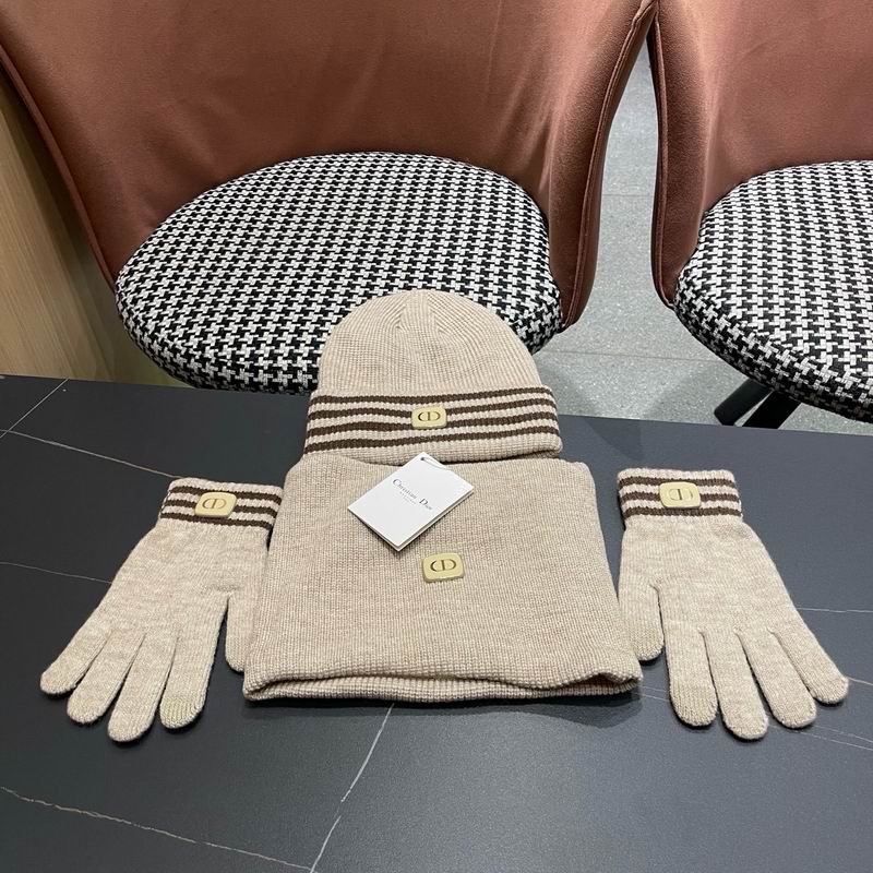 Dior Scarf Hat Gloves  (364)