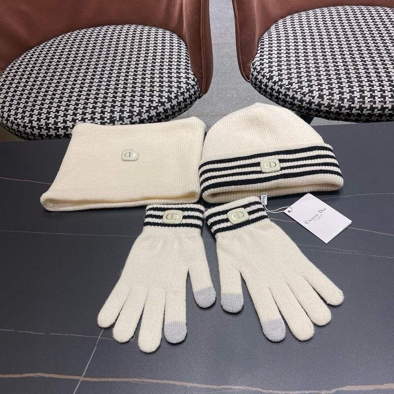 Dior Scarf Hat Gloves  (375)