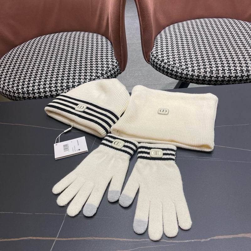 Dior Scarf Hat Gloves  (378)
