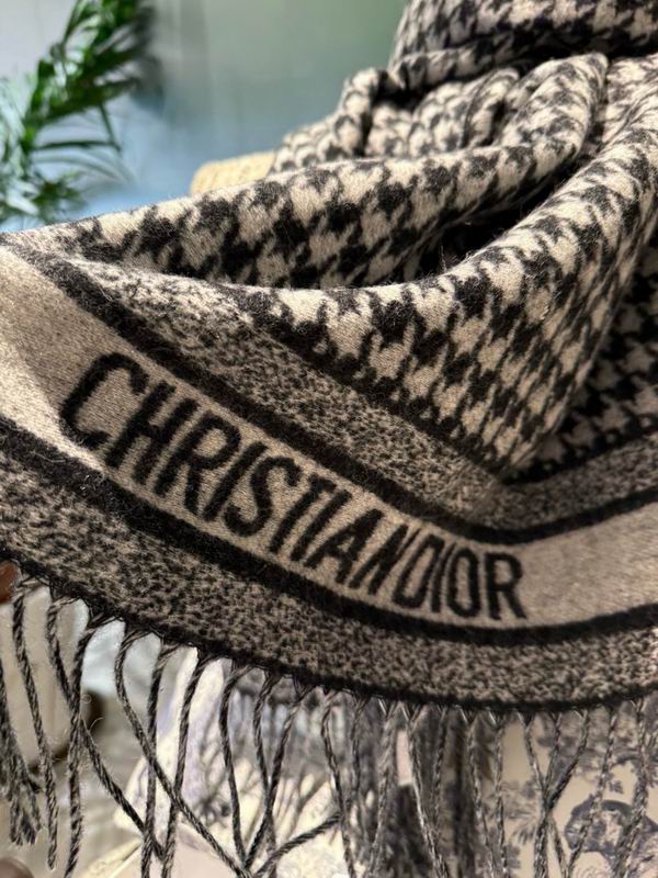 Dior scarf 45X200cm 100%山羊绒 E53 (12)