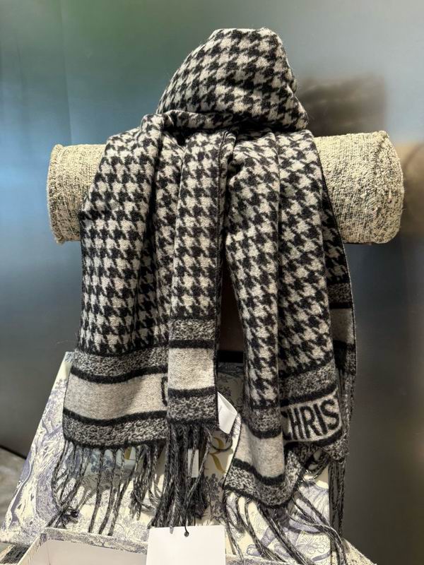 Dior scarf 45X200cm 100%山羊绒 E53 (13)