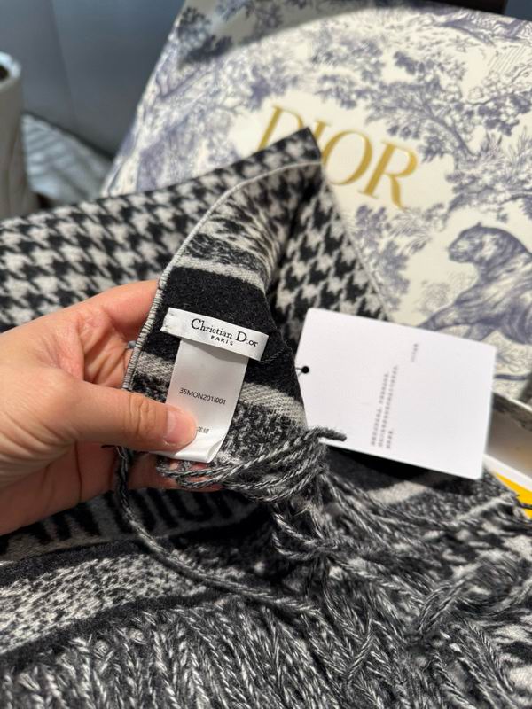 Dior scarf 45X200cm 100%山羊绒 E53 (16)