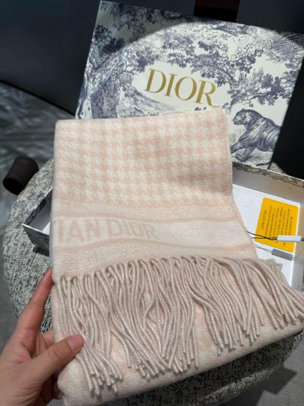 Dior scarf 45X200cm 100%山羊绒 E53 (7)