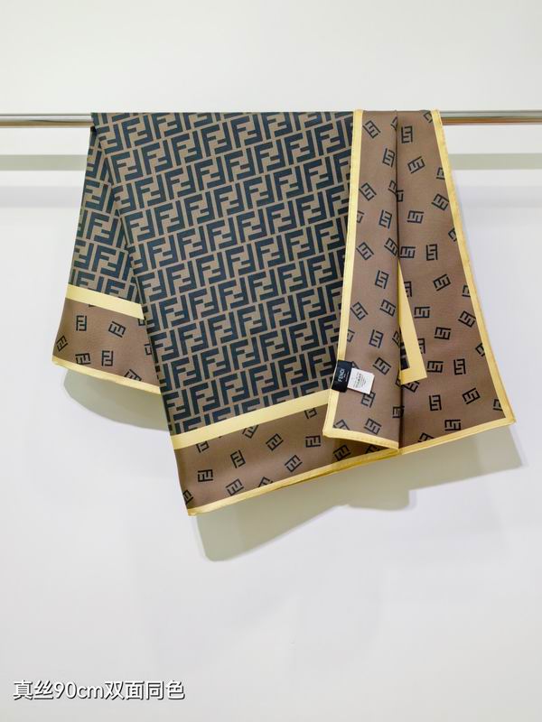 Fendi silk scarf 90X90cm E02 (3)