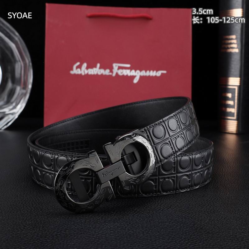 Ferragamo belt 35mm（自动扣）X105-125cm 8L (3)