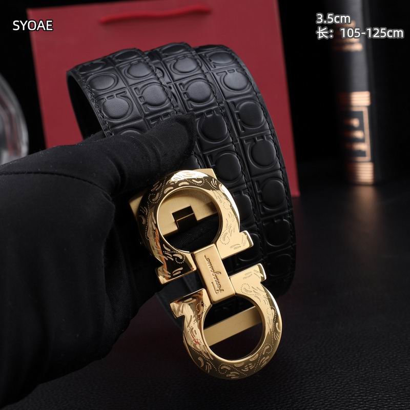 Ferragamo belt 35mm（自动扣）X105-125cm 8L (7)